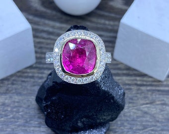 Pink Tourmaline ring