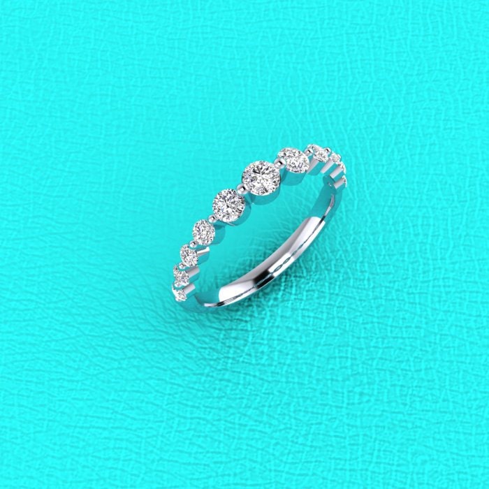 Graduated single prong ring deals
