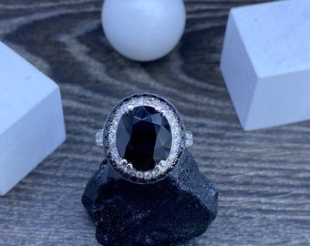 Black Spinel ring