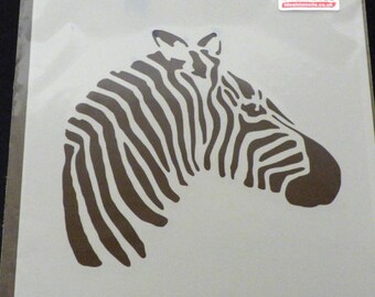 Zebra Streifen Schablone 52x16,5cm - Wiederverwendbare Tiermuster Schablone