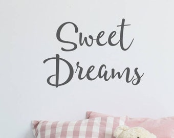 Sweet Dreams STENCIL, NURSERY DECOR, Painting stencil, Decorate Walls Floors Fabrics & Furniture, Reusable Home Decor Stencil