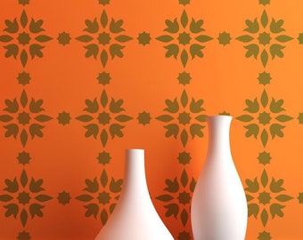Moroccan Tile Stencil: Reusable Mylar for Walls, Floors, Fabrics