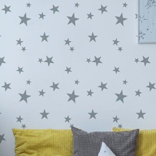 Star Nursery Stencil Nursery Wall Decor Pattern Stencil Etsy UK