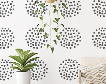 Löwenzahn Pusteblumen Schablone: DIY Wand Dekor Muster