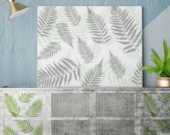 Fern Leaf Stencil: Tropical Decor for Walls, Fabrics, Furniture