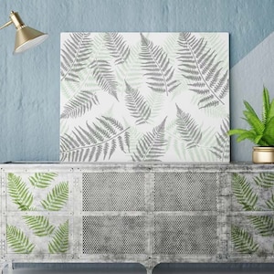 Fern Leaf Stencil: Tropical Decor for Walls, Fabrics, Furniture
