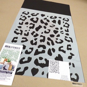 Leopard Print Wall Stencil, Animal Print Home Decor Stencil, Large Stencil for Painting Walls, Floor, Furniture & Fabrics