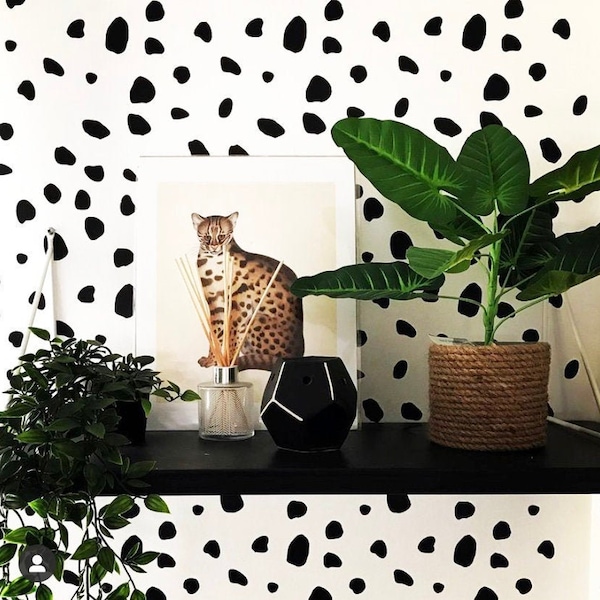Dalmatian Spots STENCIL, Nursery Wall Painting stencil, Decorate Walls Floors Fabrics & Furniture, Reusable Home Decor Stencil