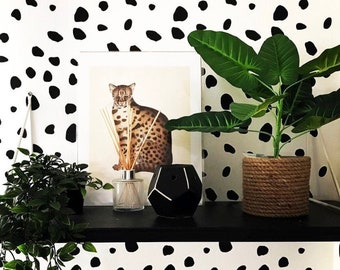 Dalmatian Spots STENCIL, Nursery Wall Painting stencil, Decorate Walls Floors Fabrics & Furniture, Reusable Home Decor Stencil