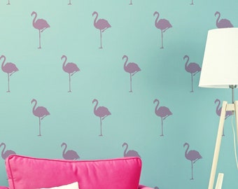 Flamingo Stencil, Home Wall Decor pattern stencil, Painting Stencil for Walls, Fabrics, Furniture, Love Creating unique Decor with Stencils