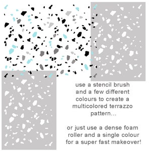Terrazzo Wall DECOR Stencil, Paint Walls and Floors - Faux Marble ...