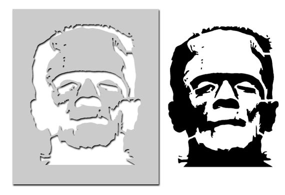 Printable Frankenstein Stencil