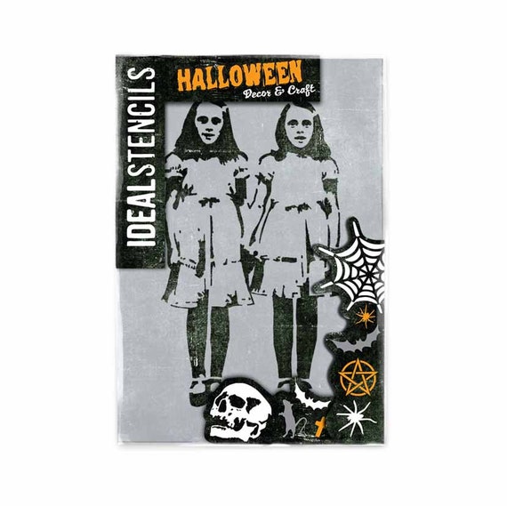 The Shining Twins Stencil: Reusable Halloween Horror Decor - Etsy