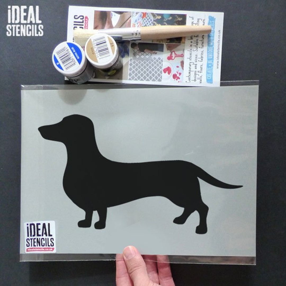 Dachshund Stencil Reusable Home Decor Craft Stencil Etsy