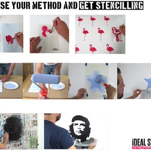 BANKSY Mona Lisa X Large STENCIL Mona Lisa Bazooka Stencil image 5