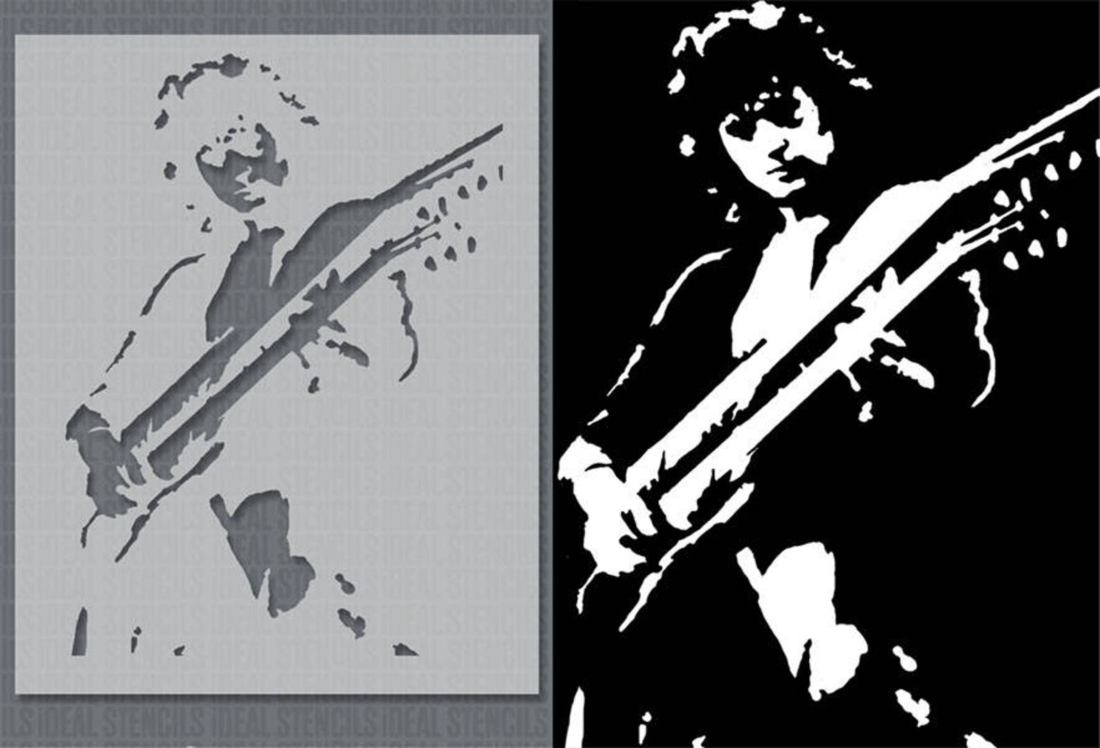 jimmy-page-stencil-led-zeppelin-home-decorating-stencil-for-etsy-uk