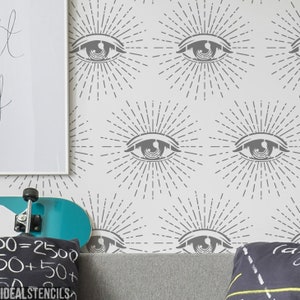 Eye Symbol Stencil: Reusable Decor & Craft Template