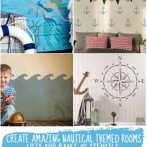 Lighthouse Stencil: Reusable Nautical Seaside Decor, Mylar Stencil image 4
