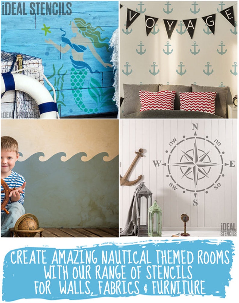 Lighthouse Stencil: Reusable Nautical Seaside Decor, Mylar Stencil image 4