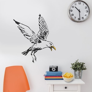 BANKSY STENCIL, Seagull,  Painting Stencil,  Reusable,  Home Decor Art Painting, Various Sizes