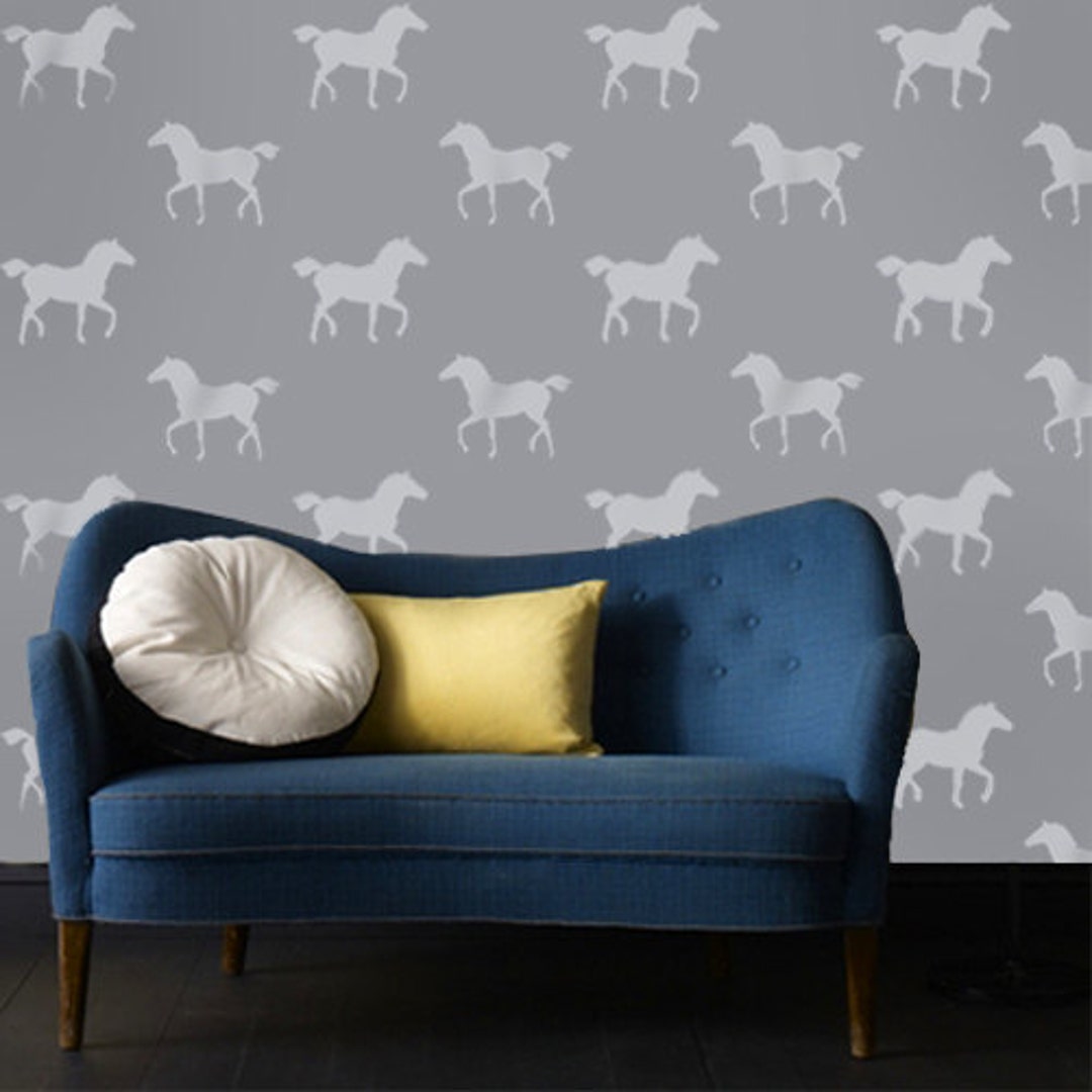 Horse Stencil, Galloping Horse Stencil, Equine Decor, Painting Stencil