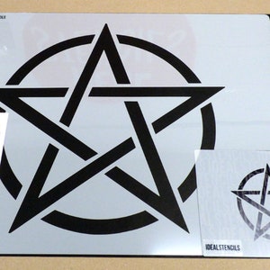 Pentagram STENCIL, Wiccan Star Symbol, Pagan Witchcraft Symbol, Paint ...