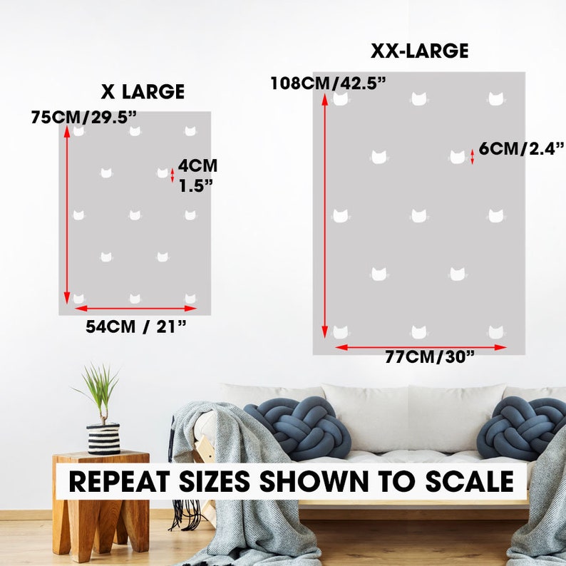 CUTE CAT FACE Wall Decor Stencil Painting Pattern Cost - Etsy