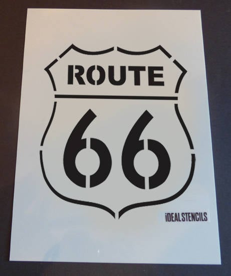 Historic U.S. Route 66 Street Sign Custom Stencil (296) – Stencilville