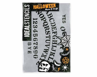 Halloween Decor, OUIJA BOARD STENCIL, Art Craft and Decorating Stencil, Painting, Various sizes, Reusable Mylar Stencils