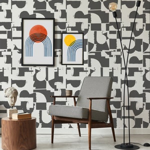 FRANZ Abstract Wall Pattern STENCIL,  Paint a Modern Abstract Expressionist Wall Art Pattern, Large Painting Stencil