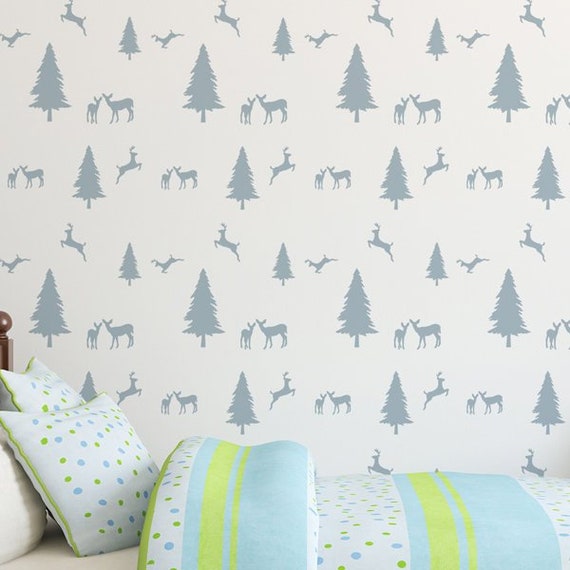 Dinosaur Kids bedroom Wall Repeat Pattern Mylar Decorating DIY Painting Stencil