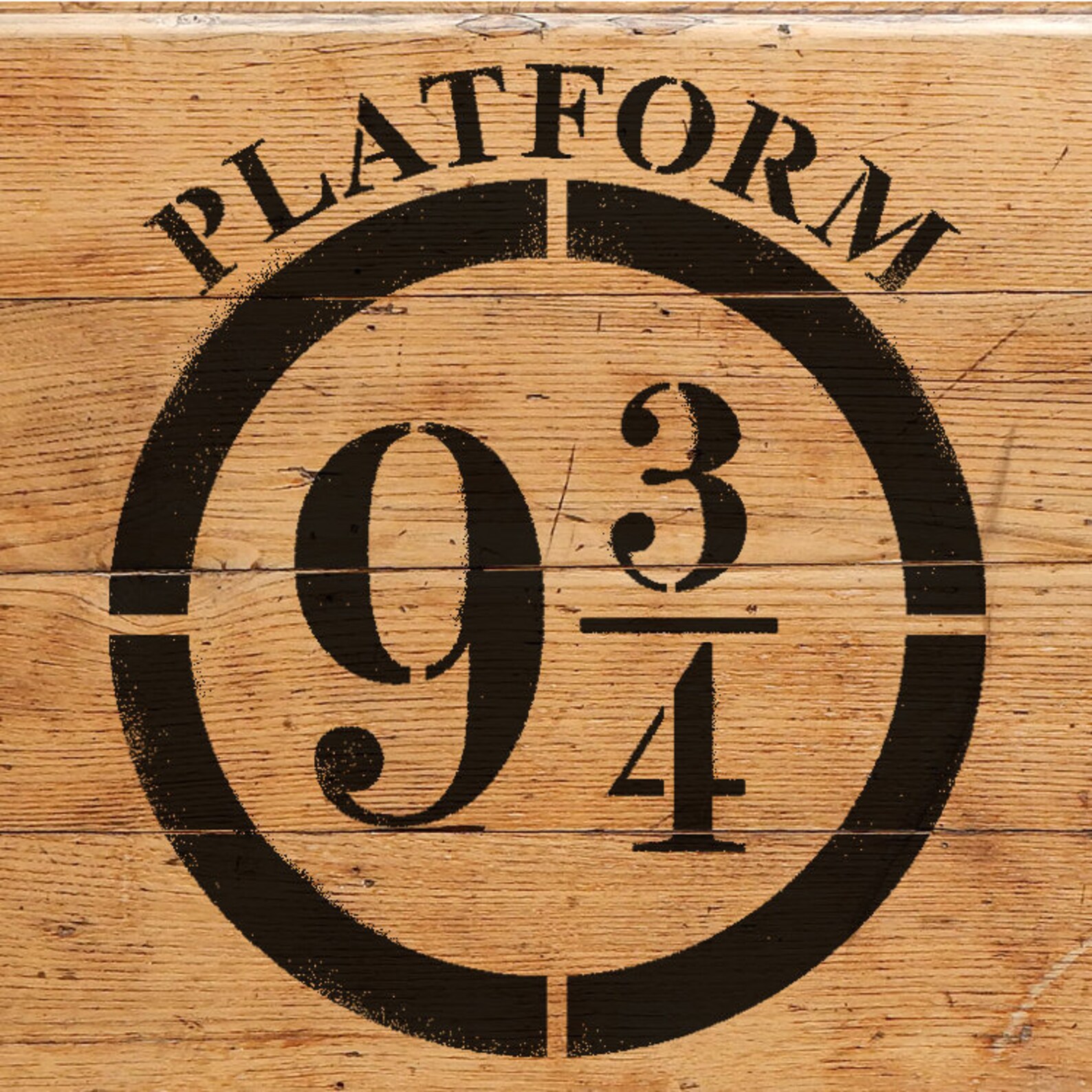 Gleis 9 3/4 Zeichen Schablone Farbe Holzschilder oder | Etsy