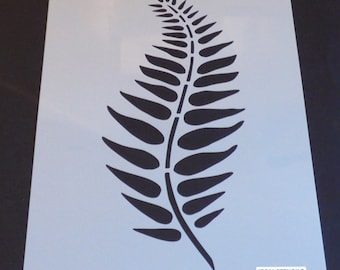 Fern Leaf Stencil: Reusable Mylar, Home Decor