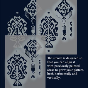 Kupang Ikat Schablonenmuster marokkanische Schablone Malerei | Etsy