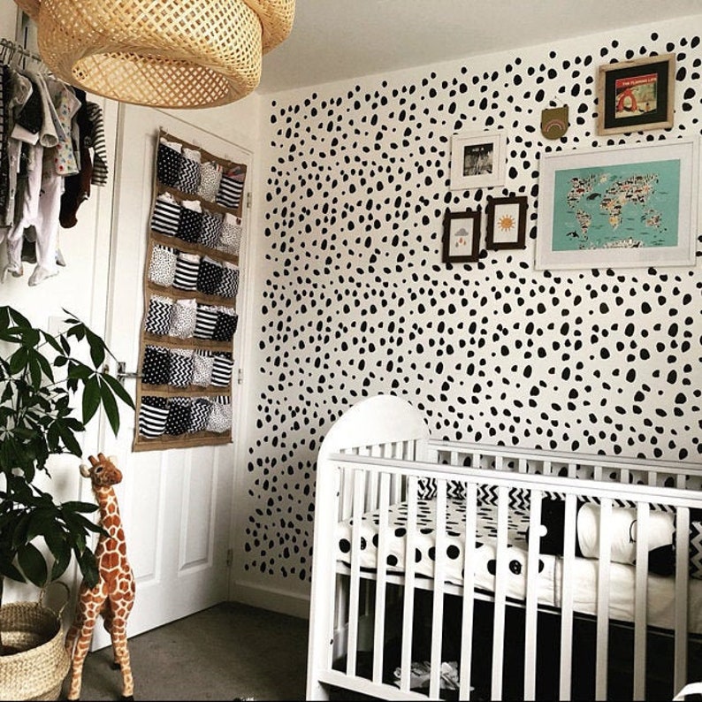 Dalmatian Spots STENCIL Nursery Wall Painting Stencil Etsy UK