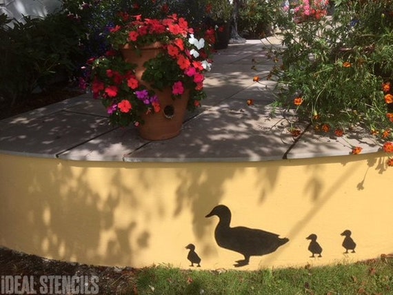 Duck Animal Stencil Airbrush Wall Art Craft Painting Home Decor DIY Reusable 
