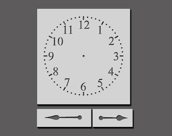 Plantilla para esfera de reloj: números, arte, manualidades y decoración del hogar.