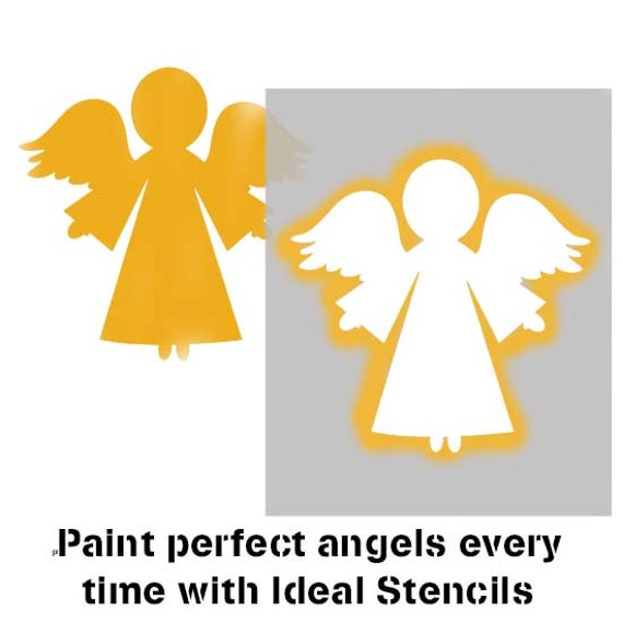 Download Christmas Angel Stencil Xmas Festive Art Craft Painting Etsy 3D SVG Files Ideas | SVG, Paper Crafts, SVG File