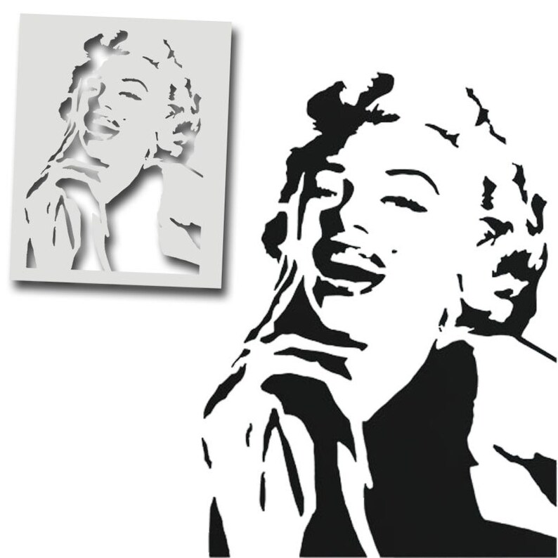 Marilyn Monroe STENCIL Painting Stencil for Decorating Walls Etsy UK