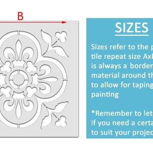 Basque Floor Tile Stencil, Revamp Tiles, Patio Slabs and Floors With ...