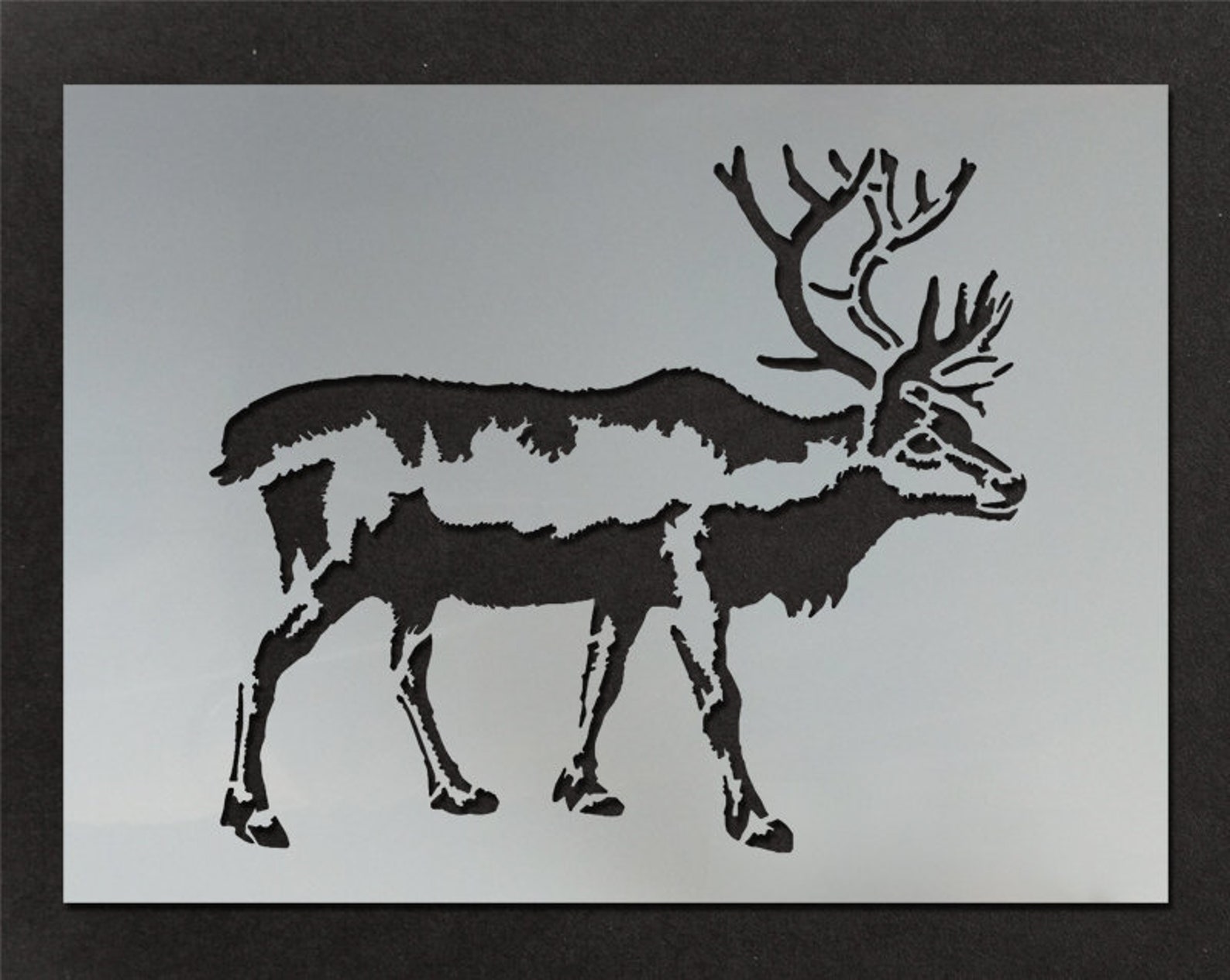 CHRISTMAS REINDEER STENCIL Customize Xmas With Ideal Etsy