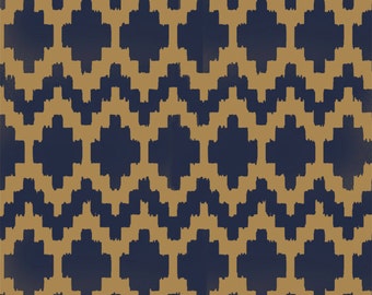 geometric ikat stencil pattern moroccan style wall stencil etsy