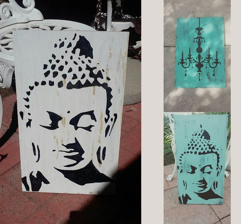 BUDDHA STENCIL Home Decor PAINTING Stencil for Walls Art Etsy UK