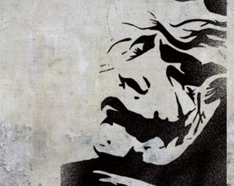 Joker Stencil, Reusable Stencil for home Wall Art decor, great also for Painting Fabrics & Furniture -  Various Sizes - By Ideal Stencils