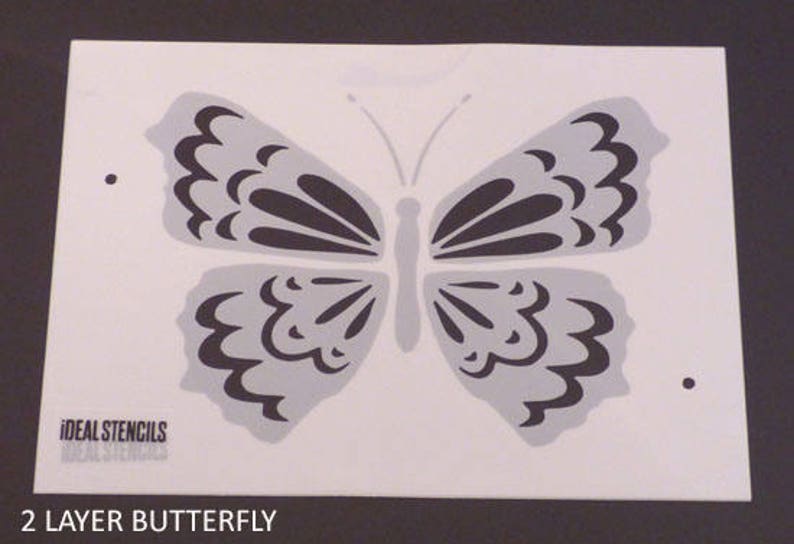 Download Butterfly Nursery Stencil 2 layer detail Stencil Home ...