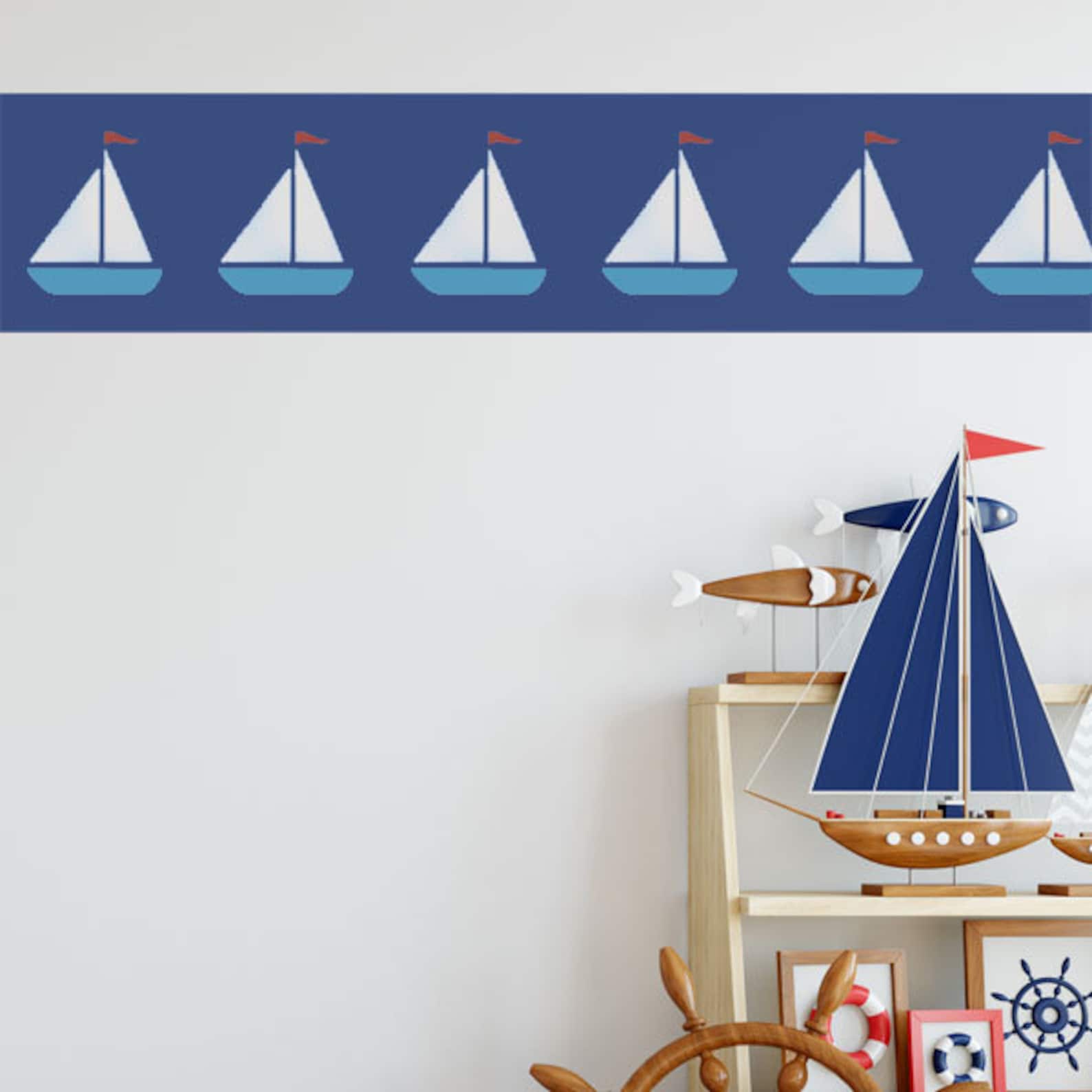 Sailing Boat Stencil Yacht Stencil Nautical Stencil Paint Etsy