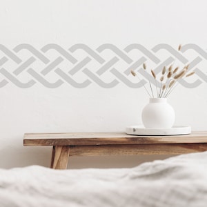 CELTIC KNOT Wall Border Stencil, Decorative Wall Border Stencil, Paint Repeat Border Pattern, Cost effective DIY Home Decor