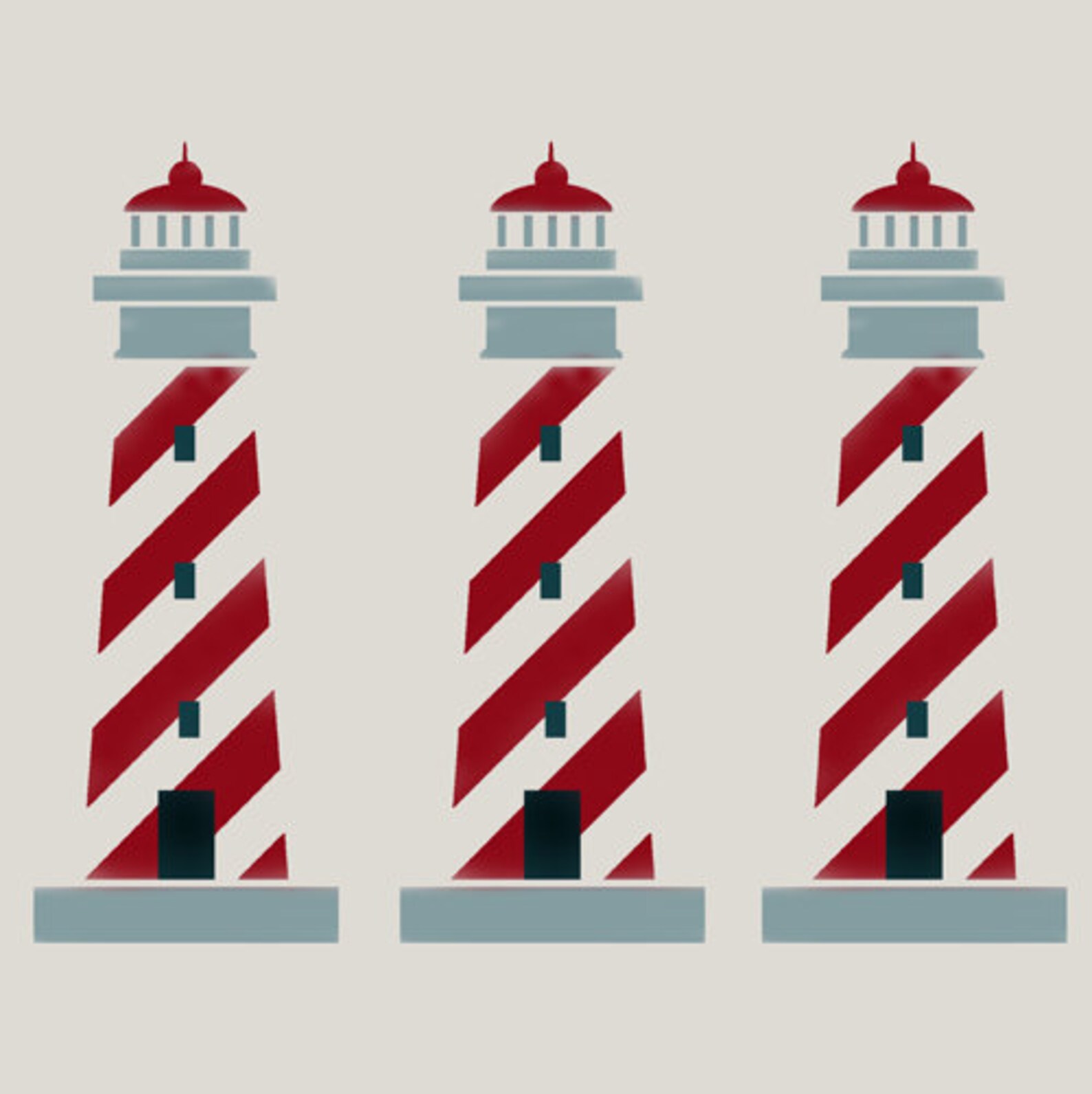 Lighthouse Stencil Nautical Stencil Seaside Decor Stencil Etsy