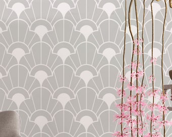 Art Deco Wall Stencil: Vintage 'Richmond' Style Home Decor