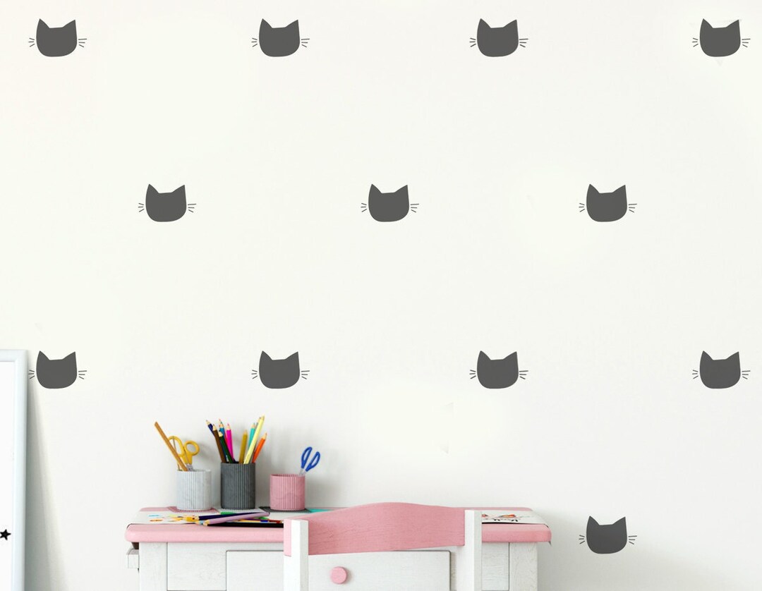 CUTE CAT FACE Wall Decor Stencil, Painting Pattern, Cost Effective